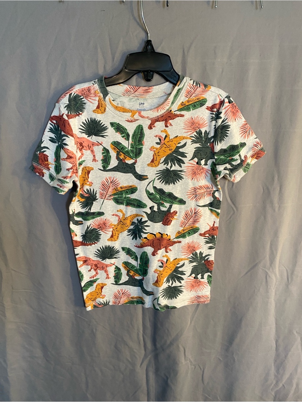 GAP Kids Dino Print Tee - Green, Yellow, Orange